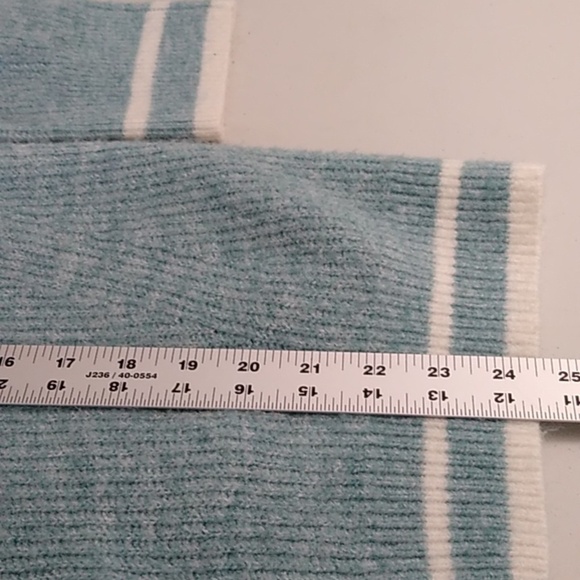 A new day Pastel blue green/cream trim classic academia button up cardigan - Picture 4 of 6